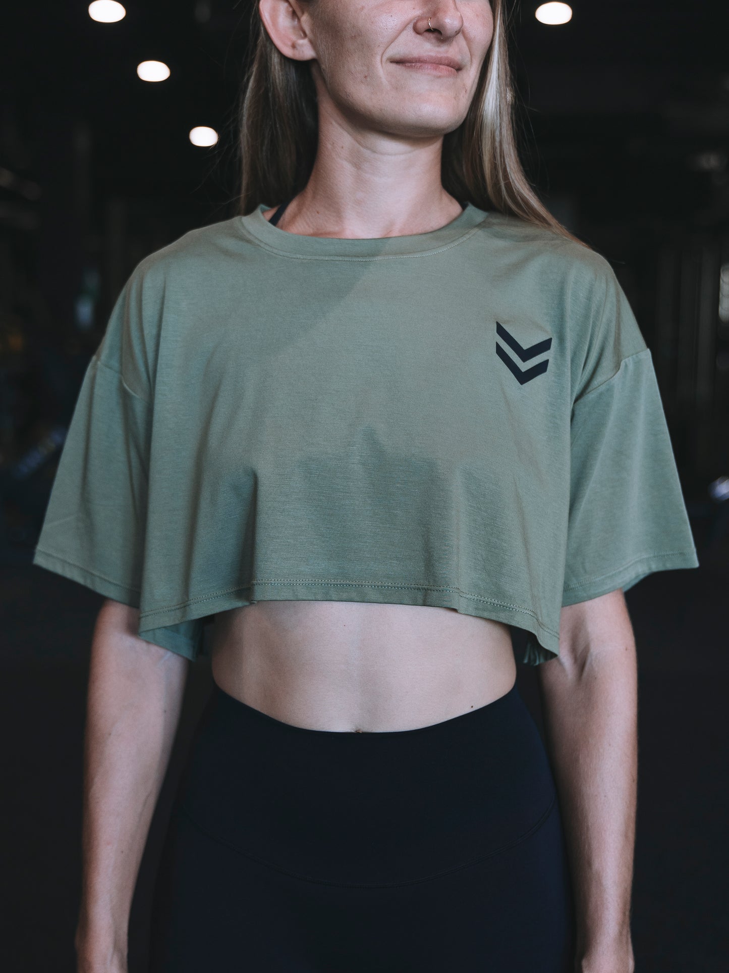 Crop Top | Classic Logo, Chevron